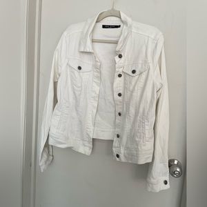 White jean jacket